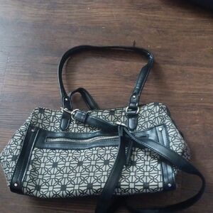 Stylish Black and Tan Women's Handbag